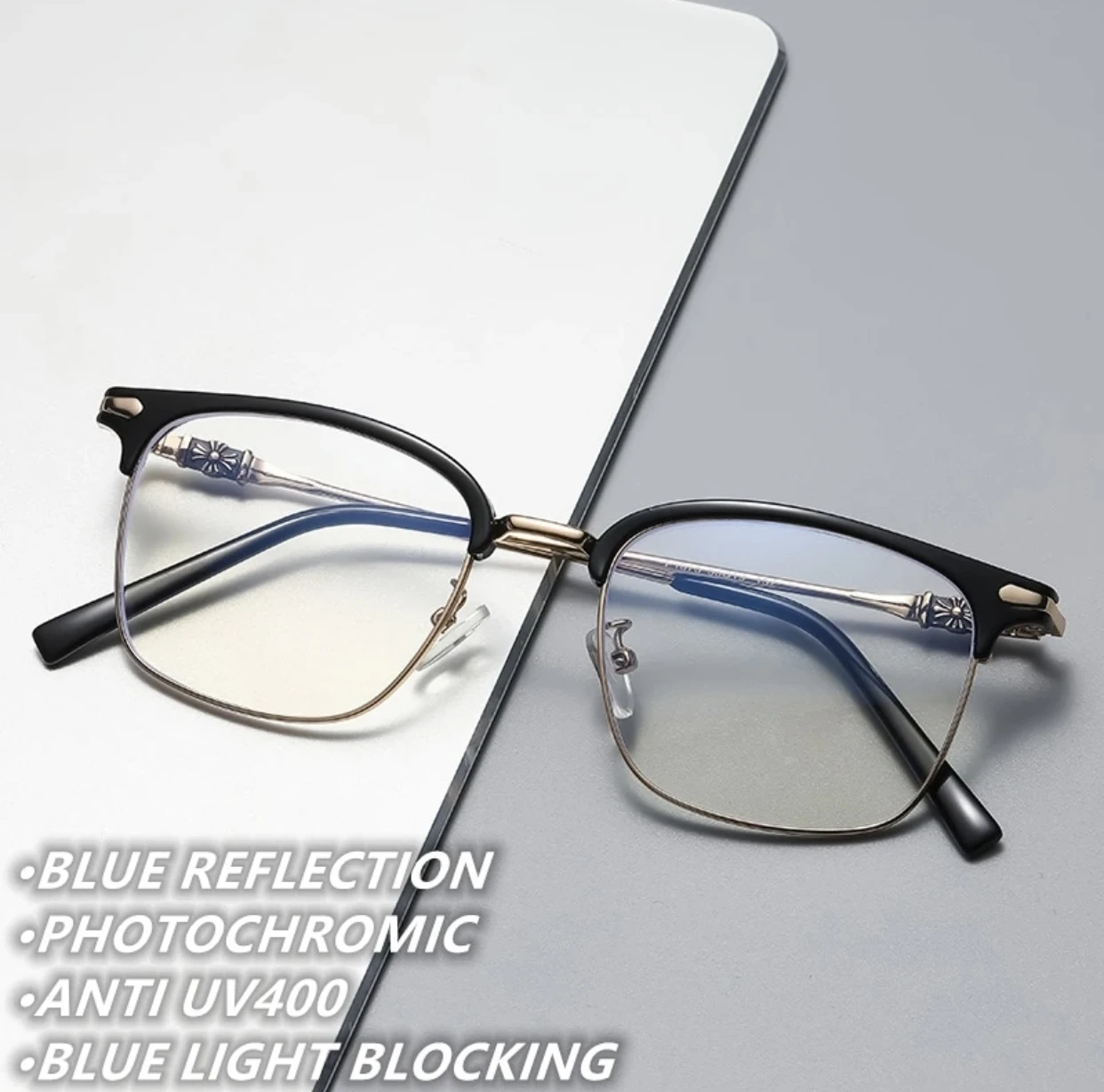 Lunettes anti-reflet changeable