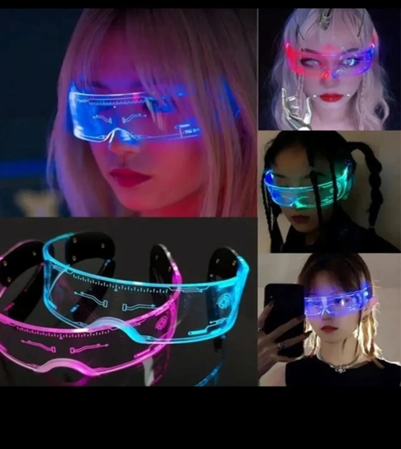 Lunettes LED lumineuses