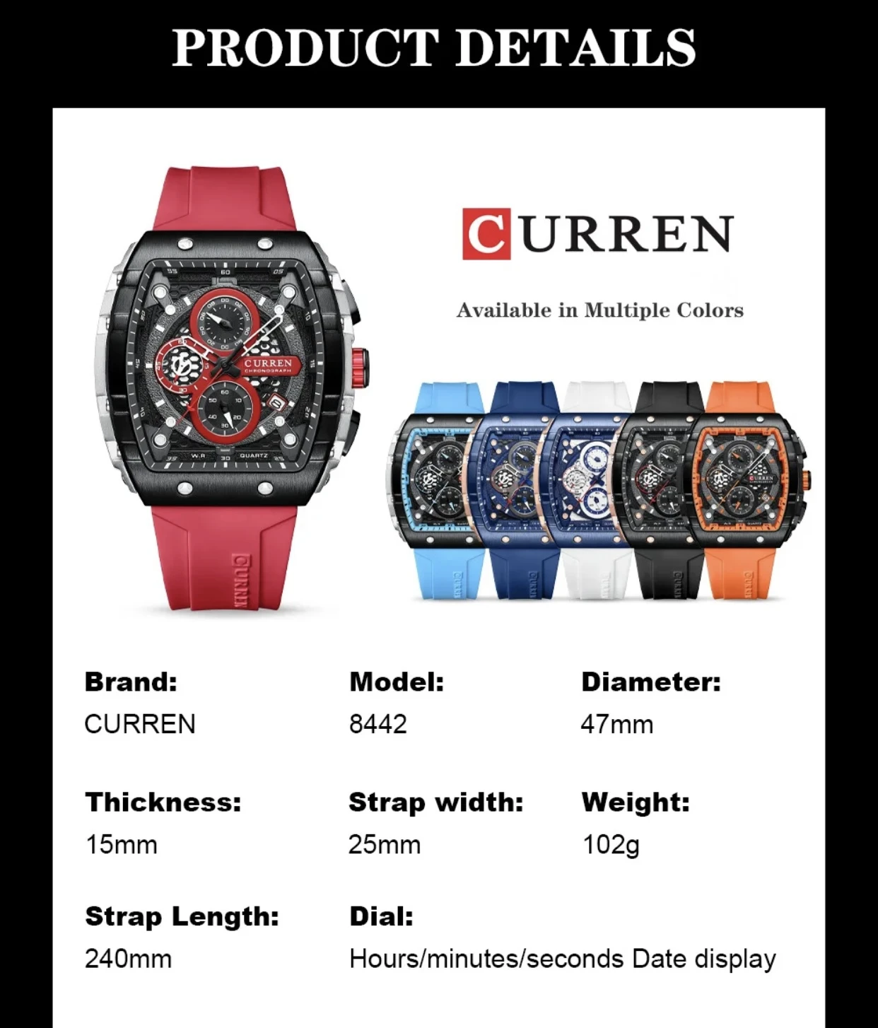 Montre CURREN homme