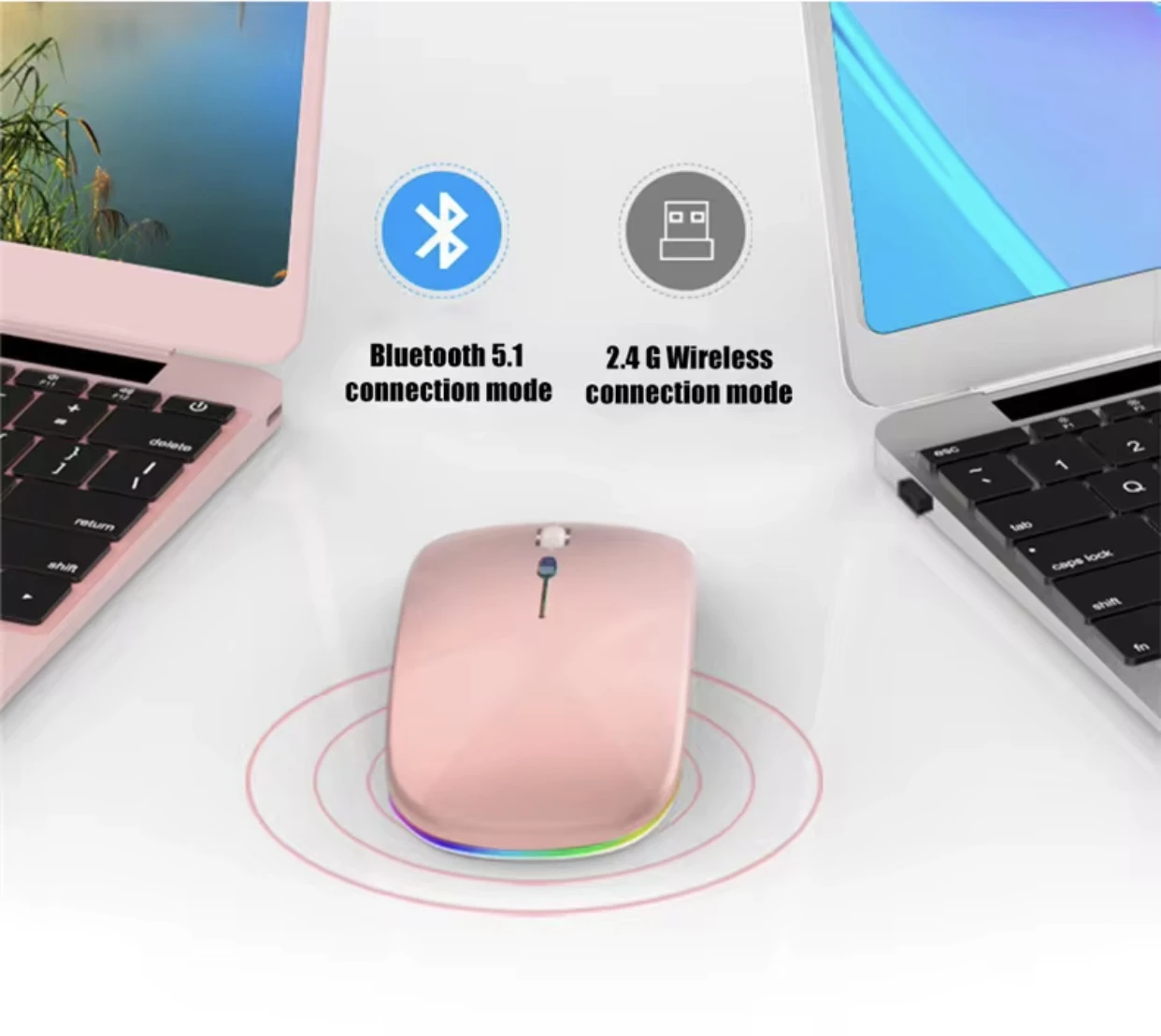 Souris sans fil chargeable