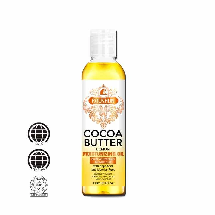 Cocoa butter lemon 118ml huile hydratante